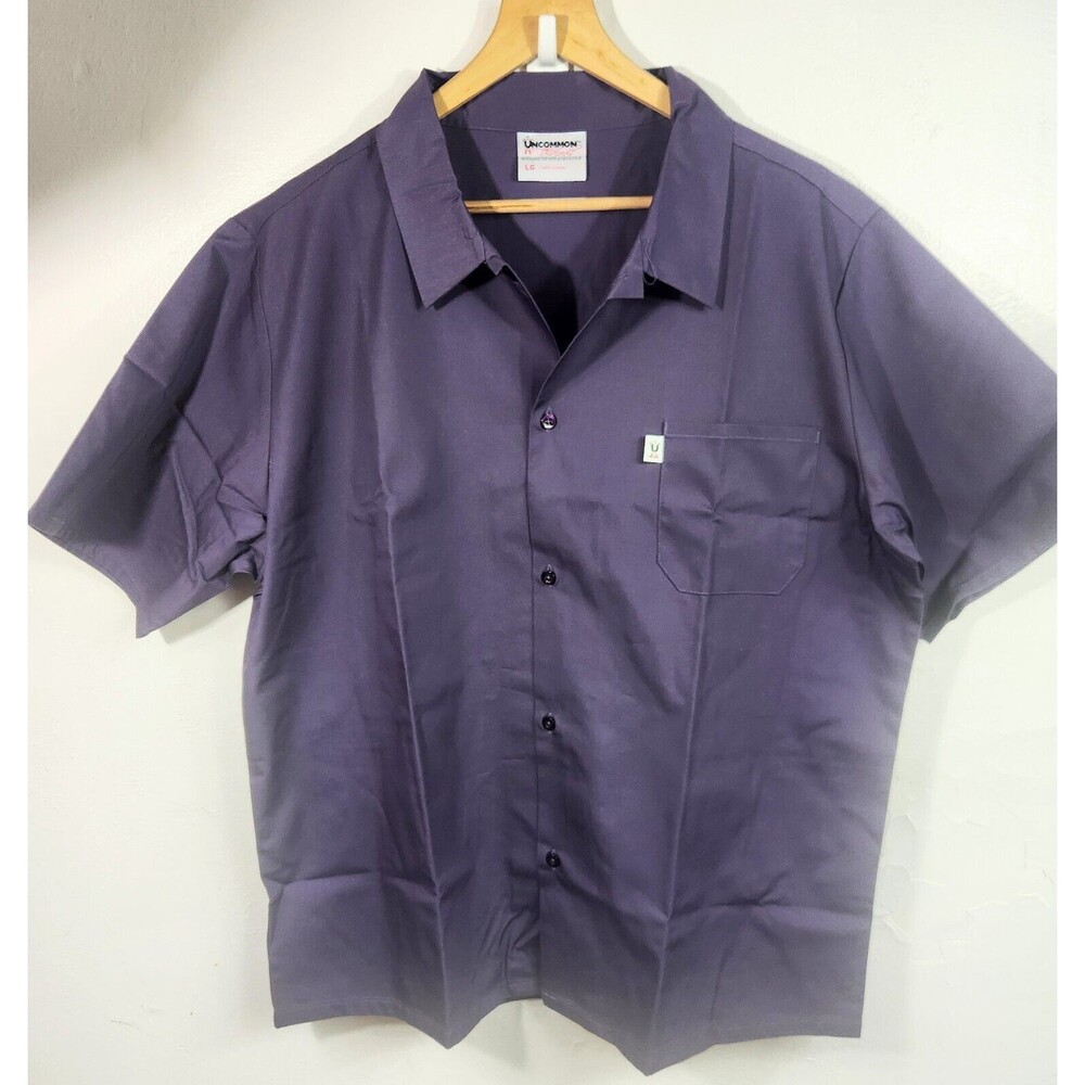 NWOT Uncommon Threads Purple Uniform Unisex Top Large